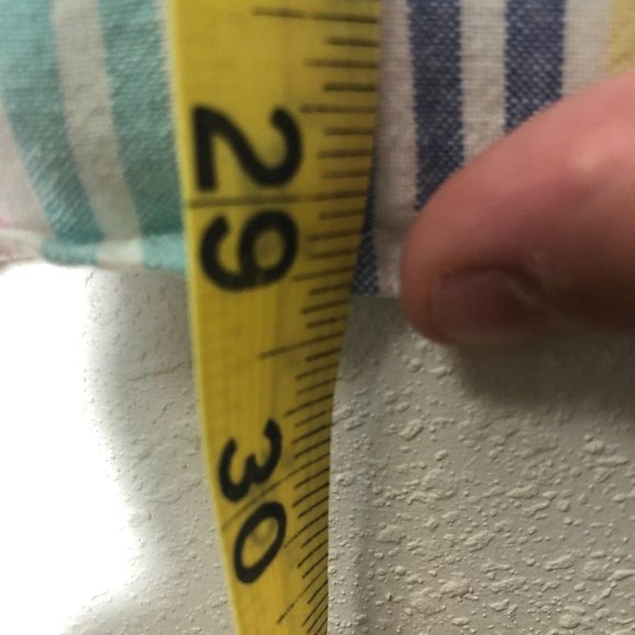 Vintage steeplechase pastel striped short sleeve top 80s mom shirt size large - Picture 9 of 9